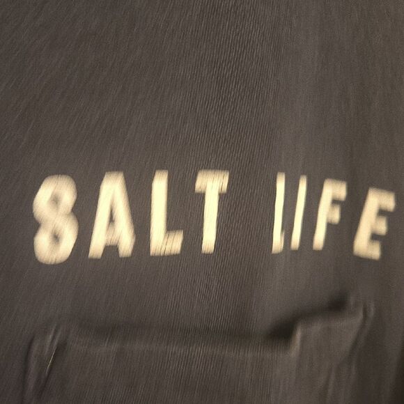 Salt Life Dark Blue Tee with Logo - Picture 2 of 5